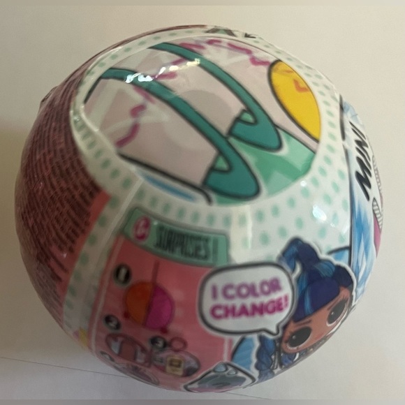 NWT set of 4 L.O.L surprise! Mini color changing  balls season 2 - Picture 4 of 10